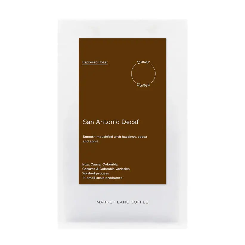 Market Lane San Antonio Decaf Coffee Beans - 250g