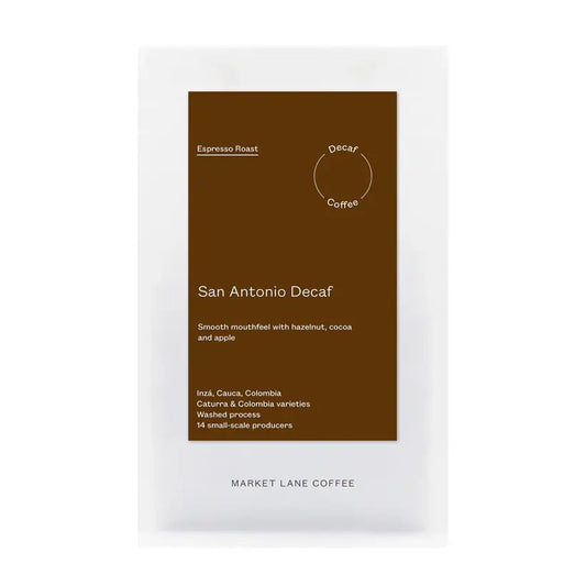 Market Lane San Antonio Decaf Coffee Beans - 250g